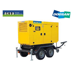 Передвижная дизельная электростанция AKSA AD 220 на шасси с АВР Передвижная дизельная электростанция AKSA AD 220 на шасси с АВР