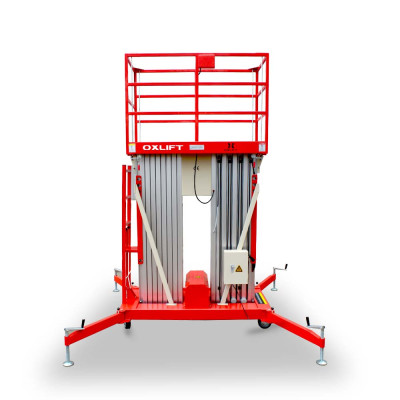Телескопический двухмачтовый подъемник ZX-2-090 OXLIFT 9000 мм 200 кг Телескопический двухмачтовый подъемник ZX-2-090 OXLIFT 9000 мм 200 кг