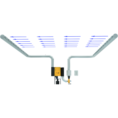 Система рециркуляции воздуха в цехе PUSH-PULL