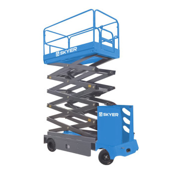 Подъемник самоходный электрический ножничный с кабиной SKYER NPF1105 Подъемник самоходный электрический ножничный с кабиной SKYER NPF1105