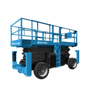 Подъемник самоходный дизельный ножничный с выдвижными платформами SKYER DPL1568