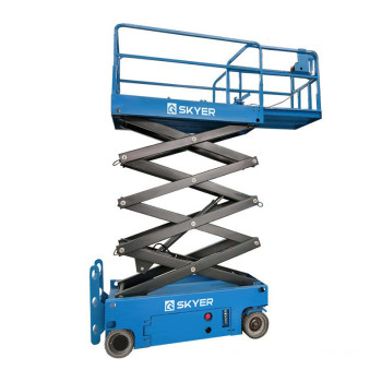 Самоходный ножничный подъемник с выдвижной платформой SKYER PLH1025 (узкий) Самоходный ножничный подъемник с выдвижной платформой SKYER PLH1025 (узкий)