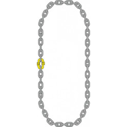 Строп цепной 63т-4,5м (петлевой) Строп цепной 63т-4,5м (петлевой)