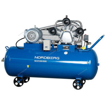 Компрессор 3-х поршн., ременной, чугунная головка, 380В, ресив. 300л, 800л/мин Компрессор 3-х поршн., ременной, чугунная головка, 380В, ресив. 300л, 800л/мин