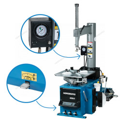 Станок шиномонтажный 380V п/автомат, 2х скоростн, подкачка педалью, зажимы 13-26, усил отжим, синий Станок шиномонтажный 380V п/автомат, 2х скоростн, подкачка педалью, зажимы 13-26, усил отжим, синий