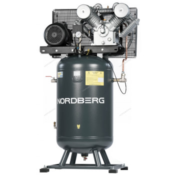 Компрессор вертикальный поршневой с ременной передачей 380В, ресив. 270л, 1400л/мин