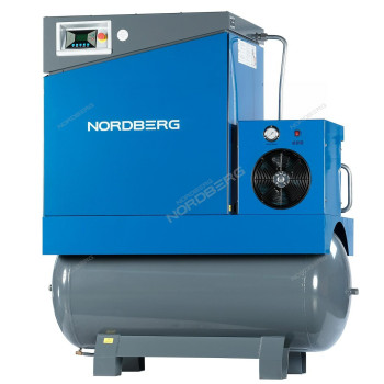 Компрессор винтовой, 15кВт, ресивер 500л, 10Бар, 1910л/мин NORDBERG NCA20RD