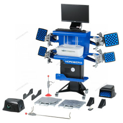 Стенд сход-развал 3D модель  настенный (без колонны) с поворотным механизмом NORDBERG C802-СA