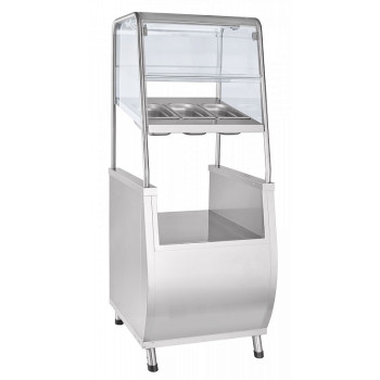 Прилавок для столовых приборов ПСПХ-70Т с хлебницей (21000801031)