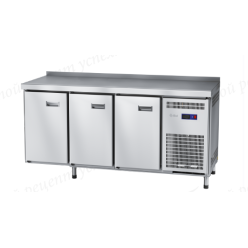 Стол холодильный СХС-60-02 неохлаждаемая столешница с бортом (дверь, дверь, дверь) (24020011110)