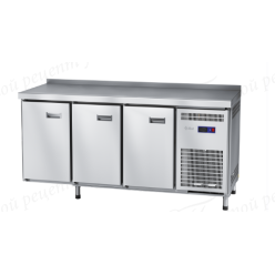 Стол холодильный СХС-70-02 неохлаждаемая столешница с бортом (дверь, дверь, дверь) (24120011110)