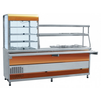 Прилавок-витрина мармитный ПВХМ-70КМУ кр.золото (21000802011) Прилавок-витрина мармитный ПВХМ-70КМУ кр.золото (21000802011)