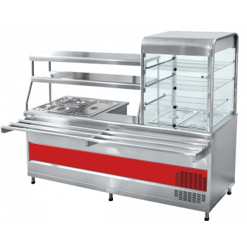 Прилавок-витрина мармитный ПВХМ-70КМУ краш. витрина справа (21000011575) Прилавок-витрина мармитный ПВХМ-70КМУ краш. витрина справа (21000011575)