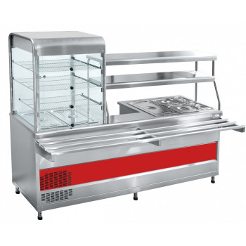 Прилавок-витрина мармитный ПВХМ-70КМУ краш. витрина слева (21000011574) Прилавок-витрина мармитный ПВХМ-70КМУ краш. витрина слева (21000011574)