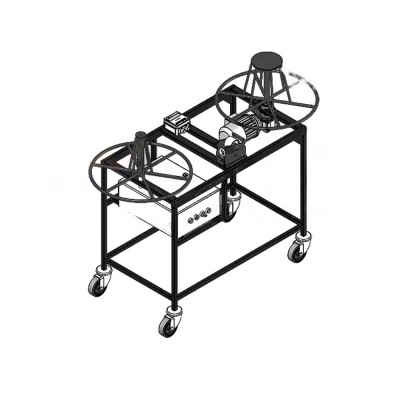 Станок для перемотки кабеля полуавтоматический напольный СПК 0,6-30ПК