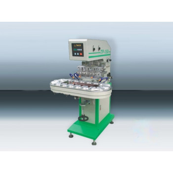 Тампопечатный станок TP-150/4 четырехкрасочный с конвейерной подачей Тампопечатный станок TP-150/4 четырехкрасочный с конвейерной подачей