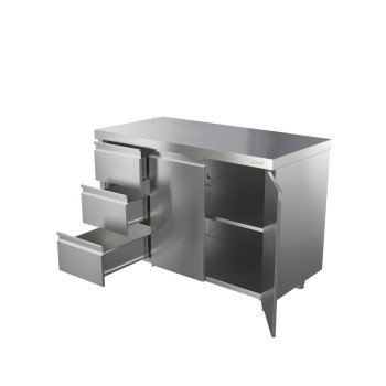 Стол АТЕСИ СТ-С-1500.600-02-Р-3Л (СТ-2/1500/600 с ящиками)