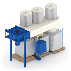 Мини-центральная система аспирации , фильтроциклоны ФЦ-12000