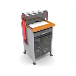 Перфоратор Vektor Super 450 с перфоинструментом (квадратные отверстия 4 мм, шаг 3:1) и зажимом на другой стороне Перфоратор Vektor Super 450 с перфоинструментом (квадратные отверстия 4 мм, шаг 3:1) и зажимом на другой стороне