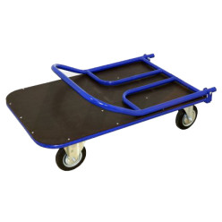 Платформенная тележка ТПСР 5 ФЛ (г/п 500 кг, 1200x700 мм, колеса серая резина 200 мм, складная ручка) Платформенная тележка ТПСР 5 ФЛ (г/п 500 кг, 1200x700 мм, колеса серая резина 200 мм, складная ручка)