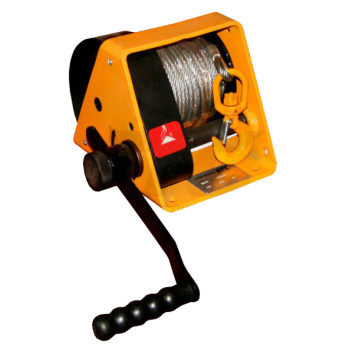 Лебедка ручная барабанная шестеренная GR-1000 (с канатом)