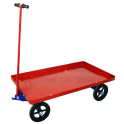 Тележка платформенная с поворотной осью ТПО 2 (г/п 450 кг, 900x600 мм, колеса литые 250 мм) Тележка платформенная с поворотной осью ТПО 2 (г/п 450 кг, 900x600 мм, колеса литые 250 мм)