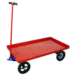 Тележка платформенная с поворотной осью ТПО 5 (г/п 450 кг, 1200x700 мм, колеса пневматичекие 250 мм) Тележка платформенная с поворотной осью ТПО 5 (г/п 450 кг, 1200x700 мм, колеса пневматичекие 250 мм)