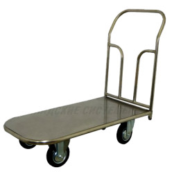 Платформенная тележка ТП НЖ 1 (г/п 300 кг, 800x500 мм, колеса черная резина 160 мм, нержавеющая сталь) Платформенная тележка ТП НЖ 1 (г/п 300 кг, 800x500 мм, колеса черная резина 160 мм, нержавеющая сталь)