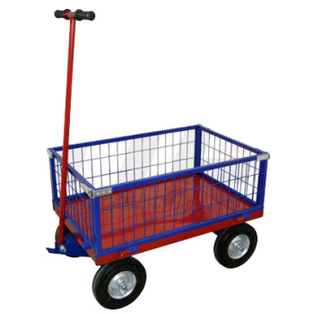 Тележка с поворотной осью ТПОБ 7 С (г/п 600 кг, 1400x800 мм, колеса литые чугун.обод 250 мм) Тележка с поворотной осью ТПОБ 7 С (г/п 600 кг, 1400x800 мм, колеса литые чугун.обод 250 мм)