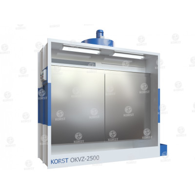 Покрасочная камера с водяной завесой Корст OKVZ-2500 Покрасочная камера с водяной завесой Корст OKVZ-2500