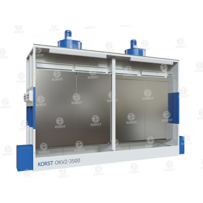 Покрасочная камера с водяной завесой Корст OKVZ-3500 Покрасочная камера с водяной завесой Корст OKVZ-3500