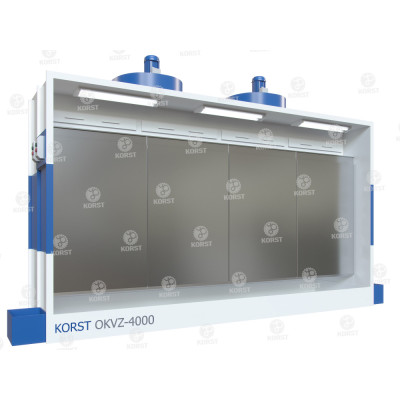 Покрасочная камера с водяной завесой Корст OKVZ-4000 Покрасочная камера с водяной завесой Корст OKVZ-4000