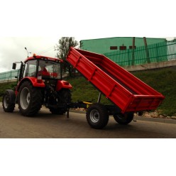 Прицеп тракторный самосвальный одноосный Т-736/2 (1,5т) с воздушными тормозами