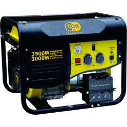 Генератор бензиновый TOR TR3500 3,0кВт 220В 15л с ручным запуском Генератор бензиновый TOR TR3500 3,0кВт 220В 15л с ручным запуском