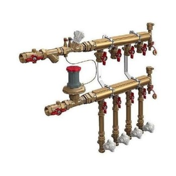 Узел коллекторный Giacomini отопления этажный, подключение тип B3 1"1/4 x 3/4" / 10, GE553Y260 Узел коллекторный Giacomini отопления этажный, подключение тип B3 1"1/4 x 3/4" / 10, GE553Y260