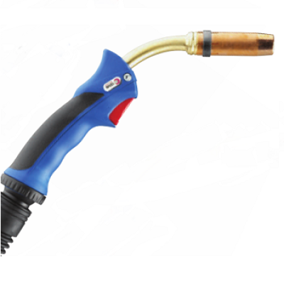 Горелка для полуавтоматичской сварки Abicor Binzel MB 401 D с жидкостным охлаждением, длиной 3 метра и евро-разъемом Горелка для полуавтоматичской сварки Abicor Binzel MB 401 D с жидкостным охлаждением, длиной 3 метра и евро-разъемом