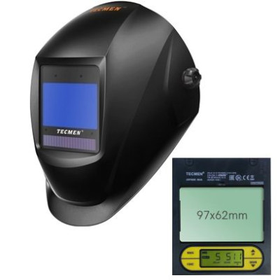 Сварочная маска с автоматическим светофильтром Tecmen ADF 825S TM16 черная Сварочная маска с автоматическим светофильтром Tecmen ADF 825S TM16 черная