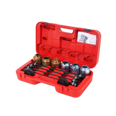 Набор инструментов для демонтажа сайлент-блоков универсальный 11 предметов (кейс) JTC Набор инструментов для демонтажа сайлент-блоков универсальный 11 предметов (кейс) JTC