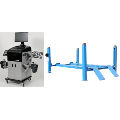 Комплект TS5.5D-4L Подъемник 4-хст. г/п 5,5 т, 380 V с траверсой 2,5+Т6202 Стенд сход развал 3D Комплект TS5.5D-4L Подъемник 4-хст. г/п 5,5 т, 380 V с траверсой 2,5+Т6202 Стенд сход развал 3D