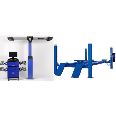 Комплект F4D-4 Подъемник 4-хст. г/п 4т,эл/гидр. с траверсой+V 7204 T P Стенд сход развал 3D Комплект F4D-4 Подъемник 4-хст. г/п 4т,эл/гидр. с траверсой+V 7204 T P Стенд сход развал 3D