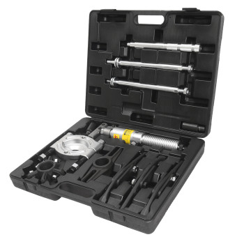 Съемник гидравлический 4т, длина 185/250, ширина 75/55-255/110, поршень 60мм в кейсе JTC Съемник гидравлический 4т, длина 185/250, ширина 75/55-255/110, поршень 60мм в кейсе JTC