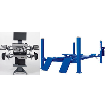 Комплект F4D-4 Подъемник 4-хст. г/п 4т,эл/гидр. с траверсой+6202 Стенд сход развал 3D Комплект F4D-4 Подъемник 4-хст. г/п 4т,эл/гидр. с траверсой+6202 Стенд сход развал 3D