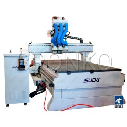 Многошпиндельный фрезерный станок с чпу по дереву Suda MG-1630C