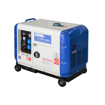 Дизельный сварочный генератор в кожухе TSS DGW-200ESS