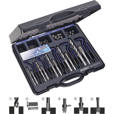Набор для ремонта и восстановления резьбы Hazet 842N-614/118 Набор для ремонта и восстановления резьбы Hazet 842N-614/118
