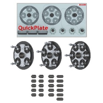 Набор (3шт) фланцевых адаптеров Quick Plates для 4-х, 5-и, и 6-и крепежных отверстий
