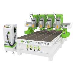 Фрезерно-гравировальный станок с ЧПУ WoodTec H 1325 4FM Фрезерно-гравировальный станок с ЧПУ WoodTec H 1325 4FM